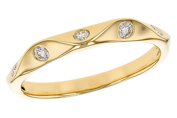 14K Yellow Gold Diamond Anniversary Band
