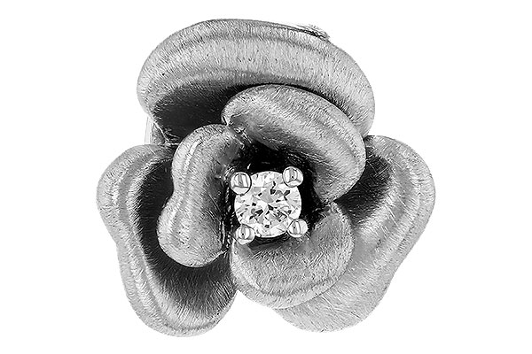 14K White Gold Diamond Necklace