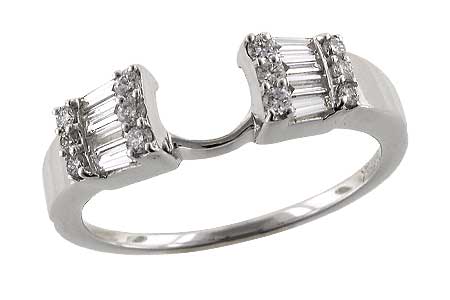 14K White Gold Diamond Ring Enhancer