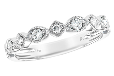 14K White Gold Diamond Anniversary Band