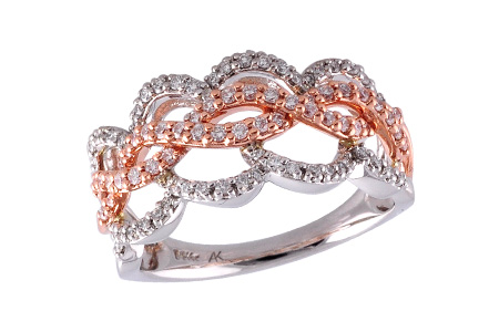 14K Two-Tone Diamond Anniversary Band