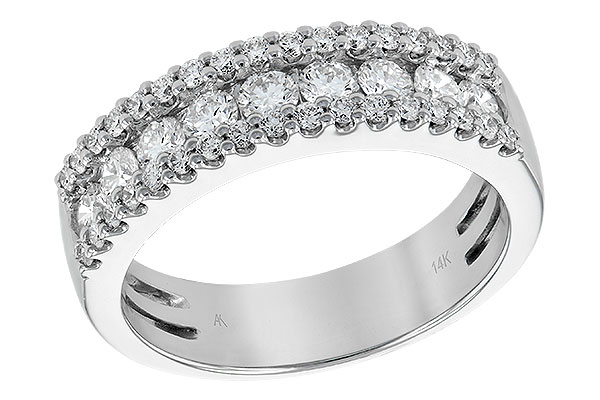 14K White Gold Diamond Anniversary Band