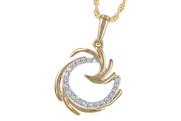 14K Two-Tone Diamond Necklace