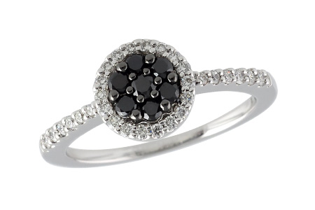 14K White Gold Diamond Ring