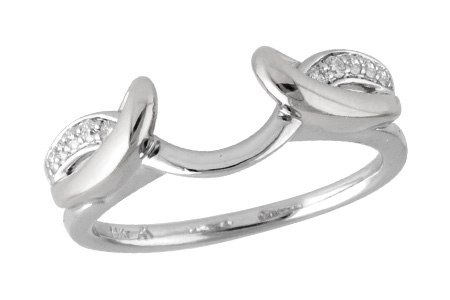14K White Gold Diamond Ring Enhancer