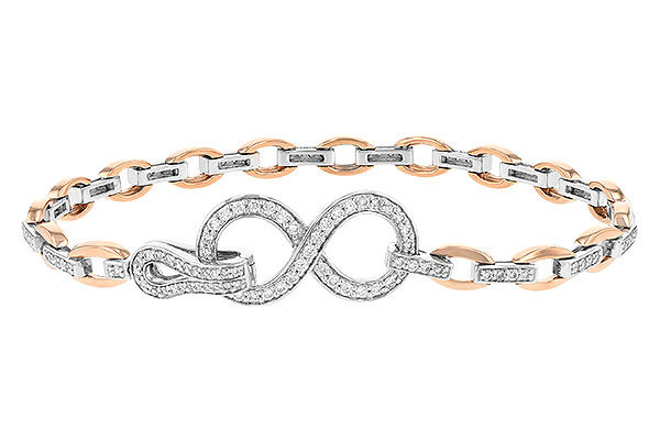 14K Two-Tone Diamond Bracelet