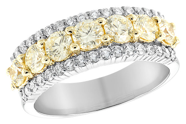 14K Two-Tone Diamond Anniversary Band