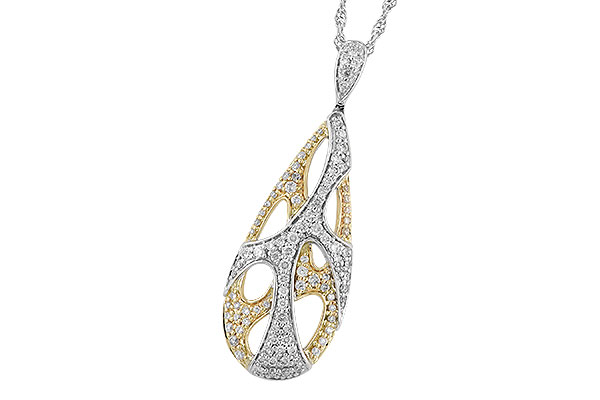 14K Two-Tone Diamond Necklace