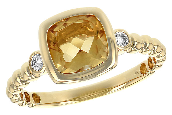 14K Yellow Gold Citrine Ring