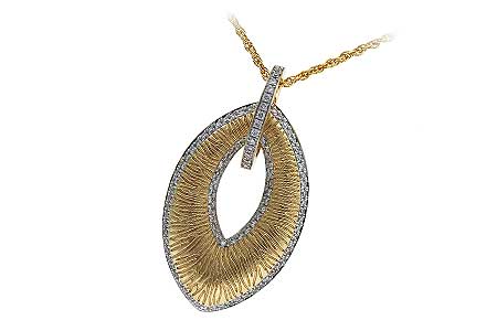 14K Yellow Gold Diamond Necklace