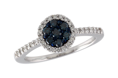 14K White Gold Diamond Ring