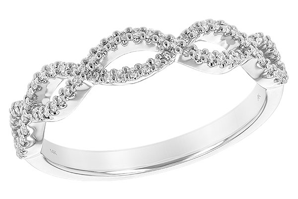 14K White Gold Diamond Anniversary Band