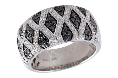 14K White Gold Diamond Anniversary Band