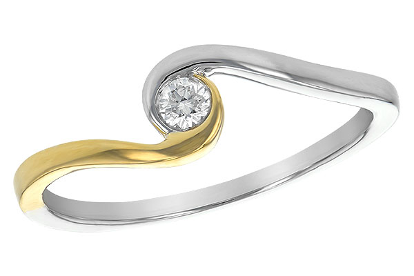 14K Two-Tone Diamond Ring