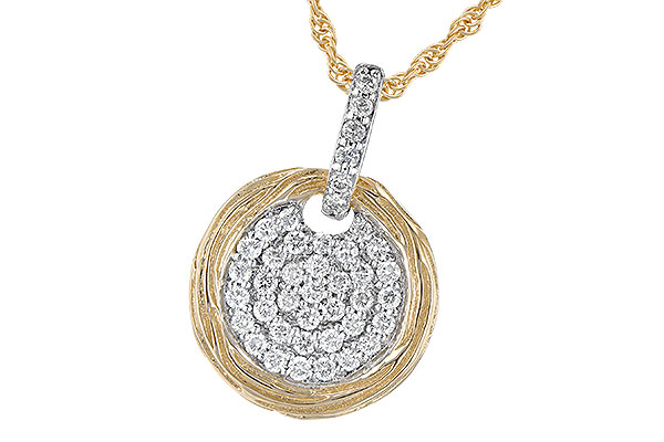 14K Yellow Gold Diamond Necklace