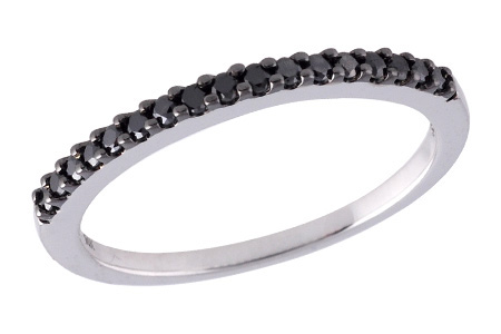 14K White Gold Diamond Anniversary Band