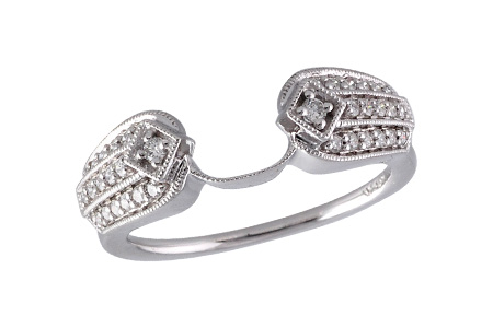 14K White Gold Diamond Ring Enhancer