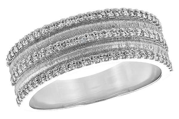 14K White Gold Diamond Anniversary Band
