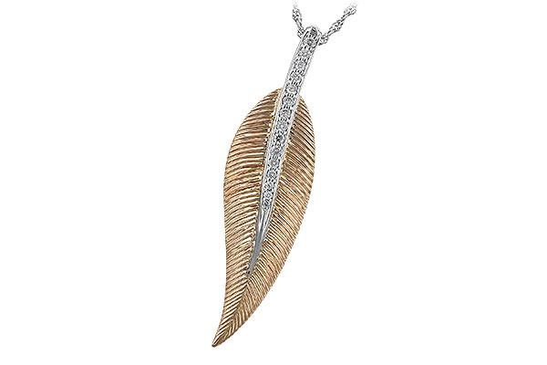 14K Two-Tone Diamond Necklace
