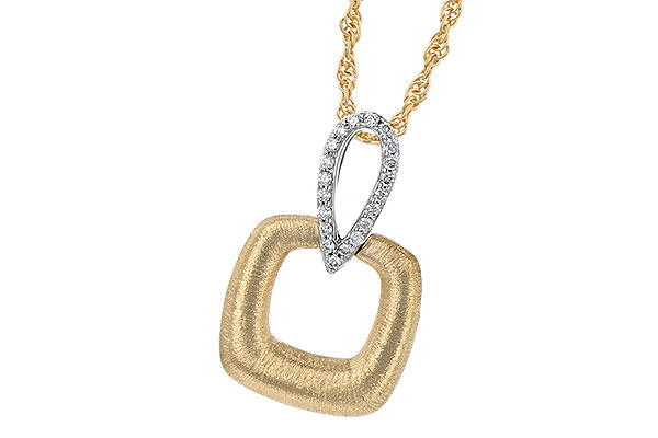 14K Two-Tone Diamond Necklace