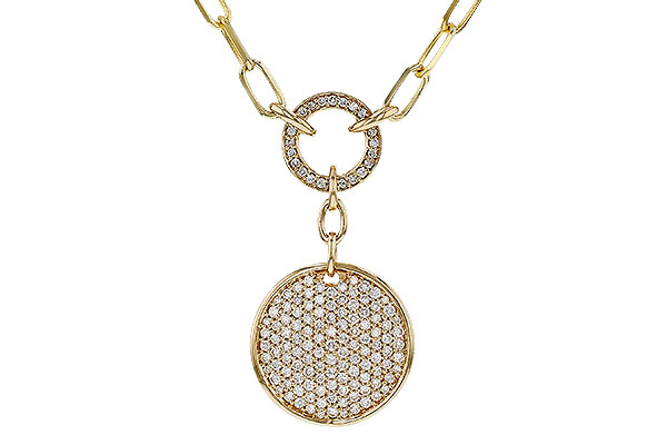 14K Yellow Gold Diamond Necklace