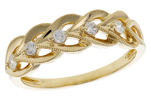 14K Yellow Gold Diamond Anniversary Band