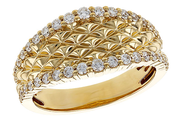 14K Yellow Gold Diamond Anniversary Band