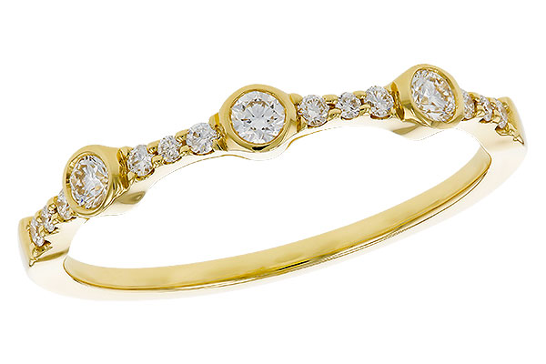 14K Yellow Gold Diamond Anniversary Band