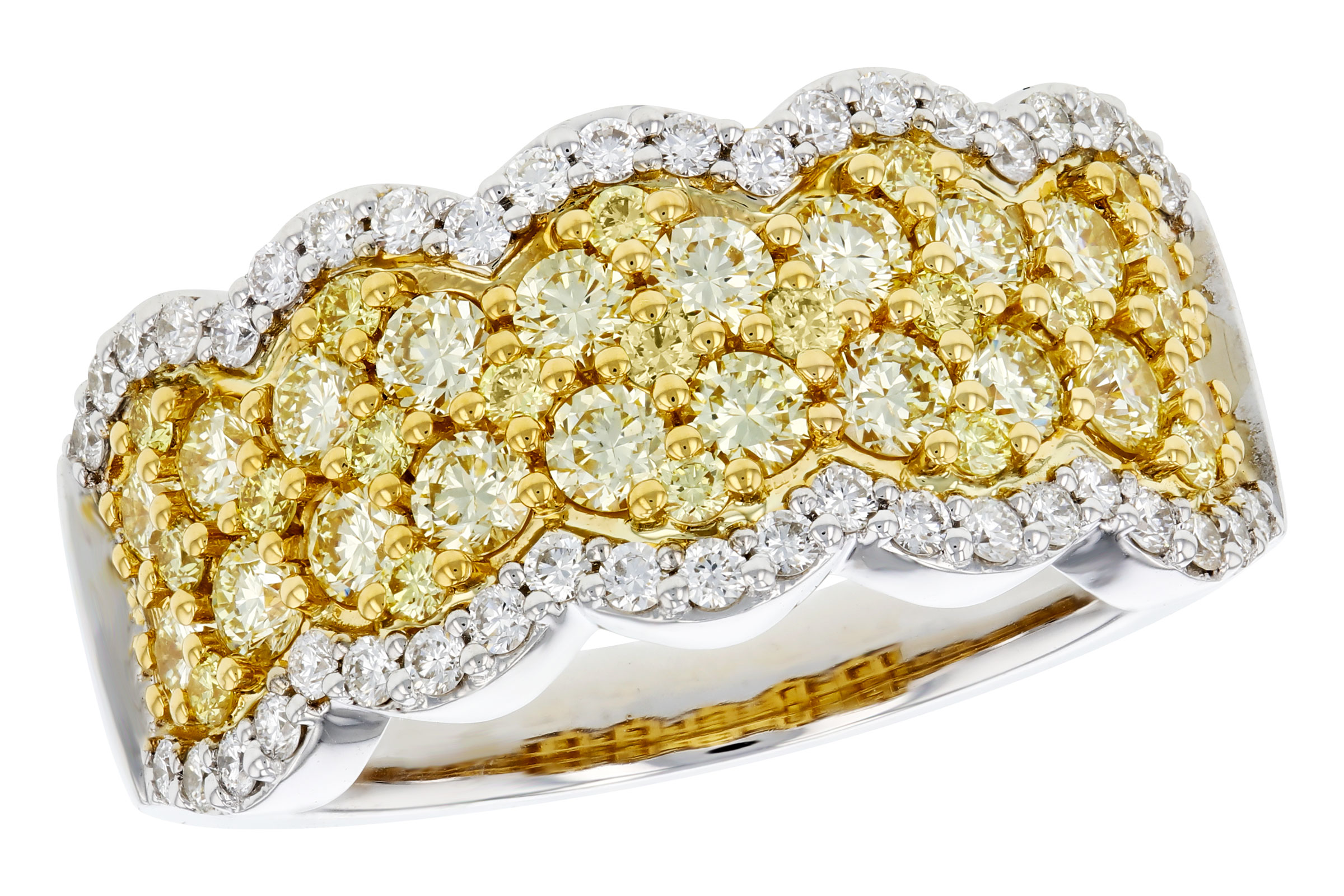 14K Two-Tone Diamond Anniversary Band