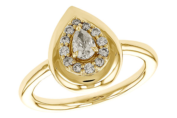 14K Yellow Gold Diamond Ring
