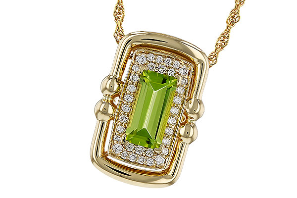 14K Yellow Gold Peridot Necklace