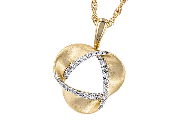 14K Yellow Gold Diamond Necklace