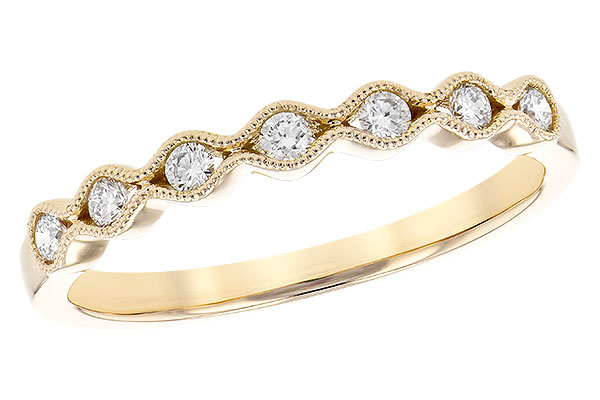 14K Yellow Gold Diamond Anniversary Band