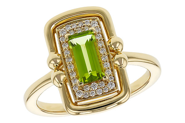 14K Yellow Gold Peridot Ring