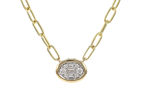 14K Yellow Gold Diamond Necklace