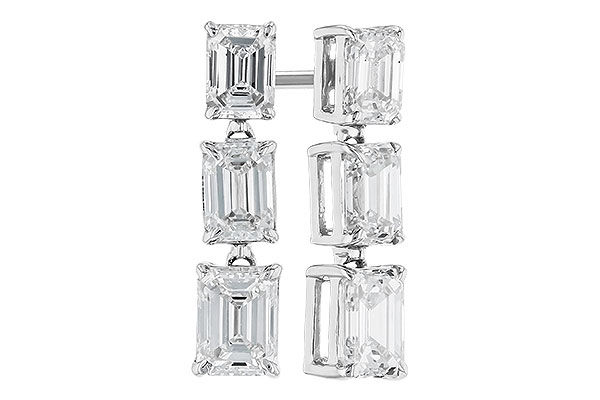 14K White Gold Diamond Earrings
