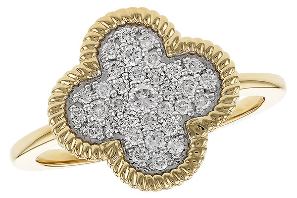 14K Yellow Gold Diamond Ring