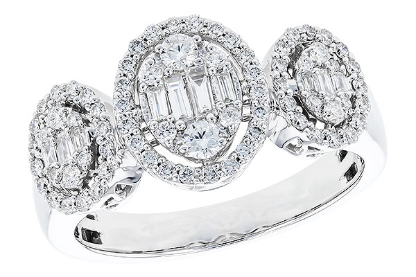 14K White Gold Diamond Ring