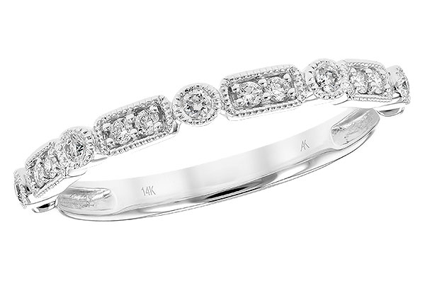 14K White Gold Diamond Anniversary Band