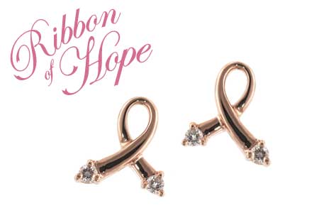14K Rose Gold Diamond Earrings