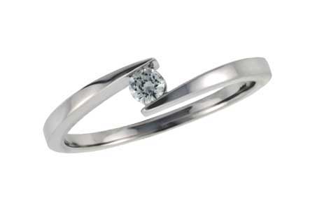 14K White Gold Diamond Ring