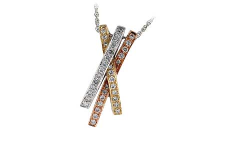 14K Two-Tone Diamond Necklace