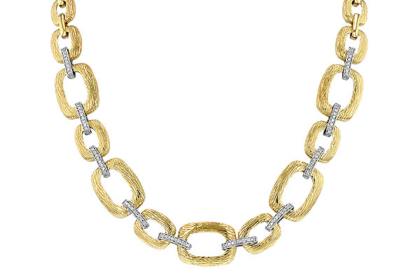 14K Two-Tone Diamond Necklace