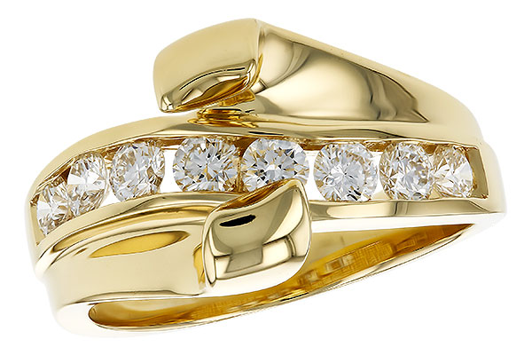 14K Yellow Gold Diamond Semi-Mount Ring