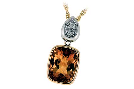14K Yellow Gold Citrine Necklace