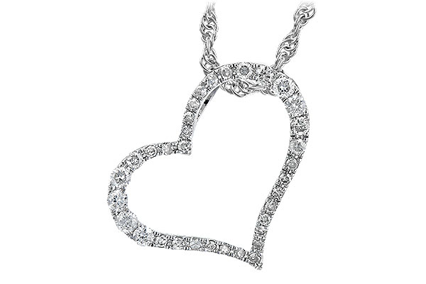 14K White Gold Diamond Necklace