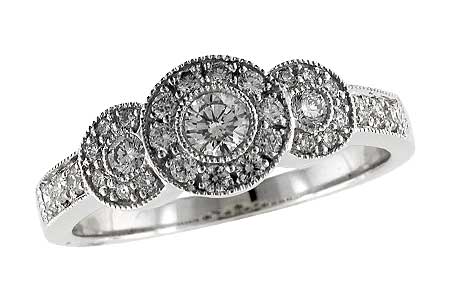 14K White Gold Diamond Anniversary Band