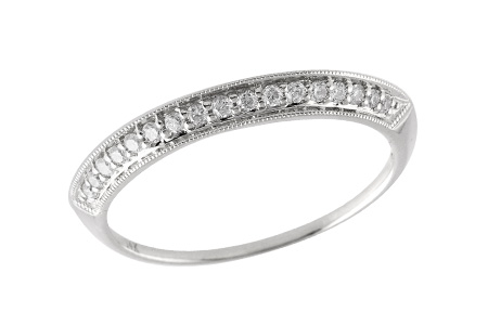 14K White Gold Diamond Ring Enhancer