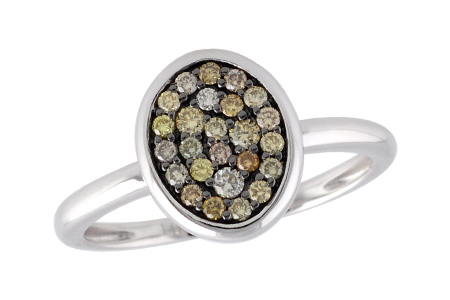 14K White Gold Ring