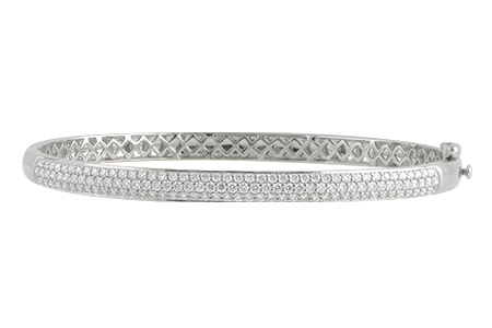 14K White Gold Diamond Bracelet